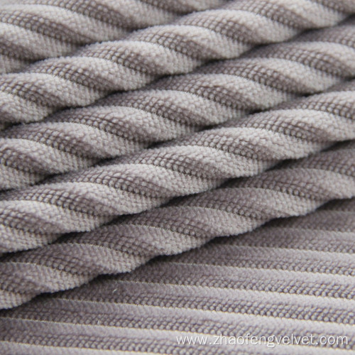 Stripe Solid Corduroy Velvet Fabric